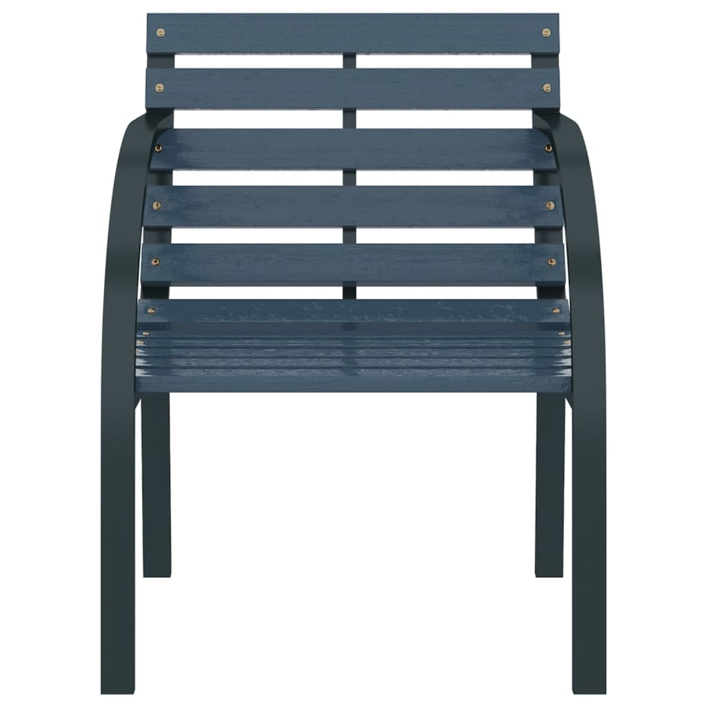 vidaXL Krzesła ogrodowe, 2 szt., szare, drewno