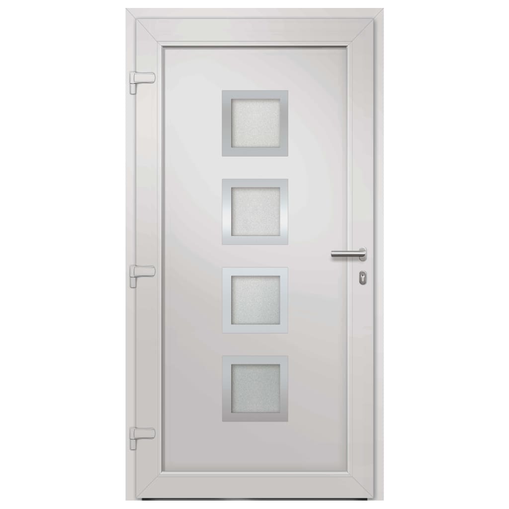 vidaXL Drzwi wejściowe zewnętrzne, antracytowe, 98 x 190 cm
