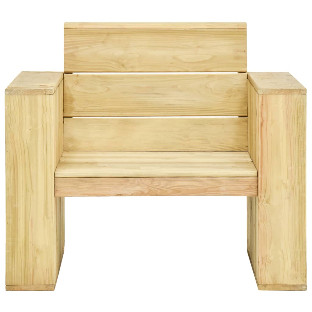 vidaXL Krzesła ogrodowe z poduszkami w liście, 2 szt., drewno sosnowe