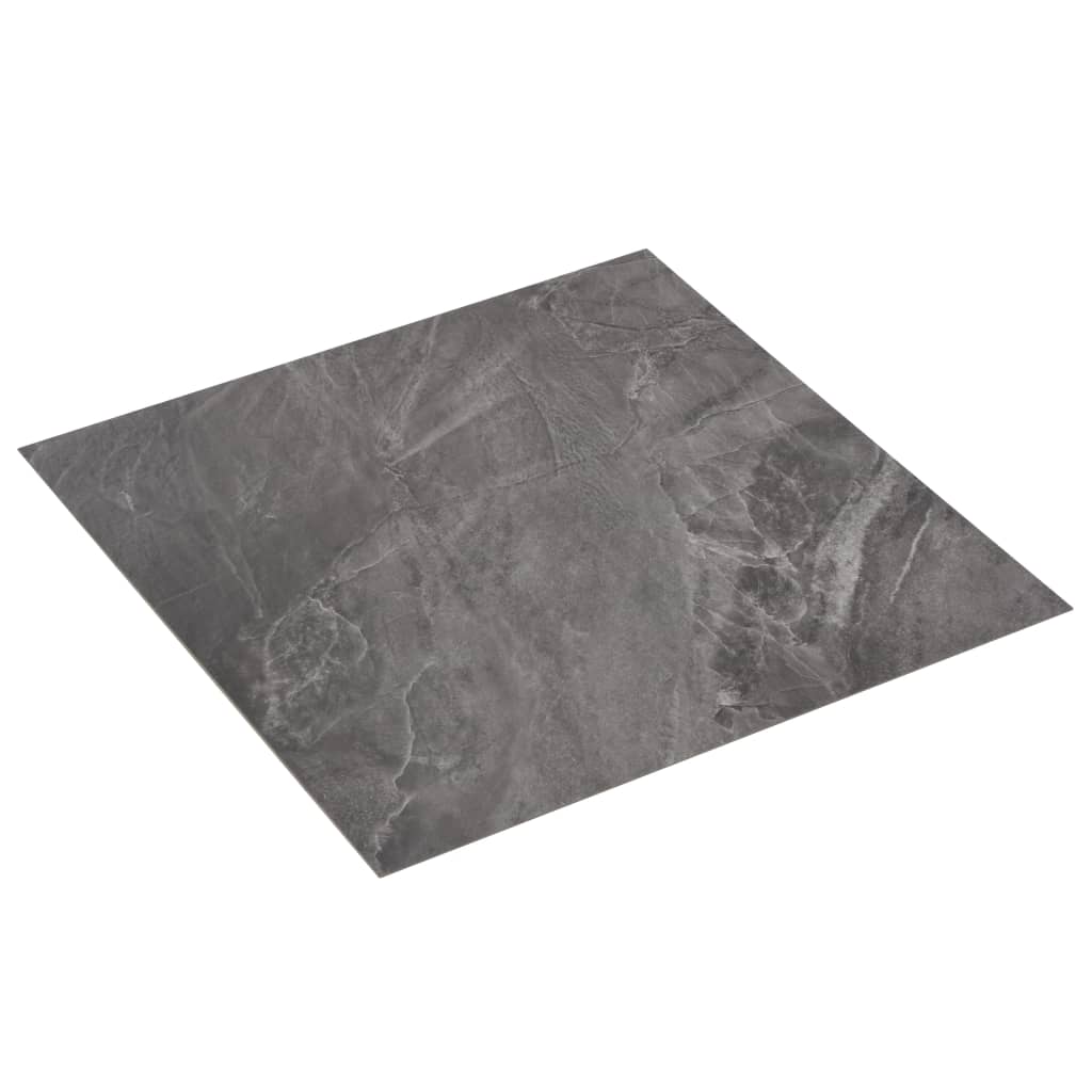 vidaXL Samoprzylepne panele podłogowe z PVC, 5,11 m², czarne ze wzorem