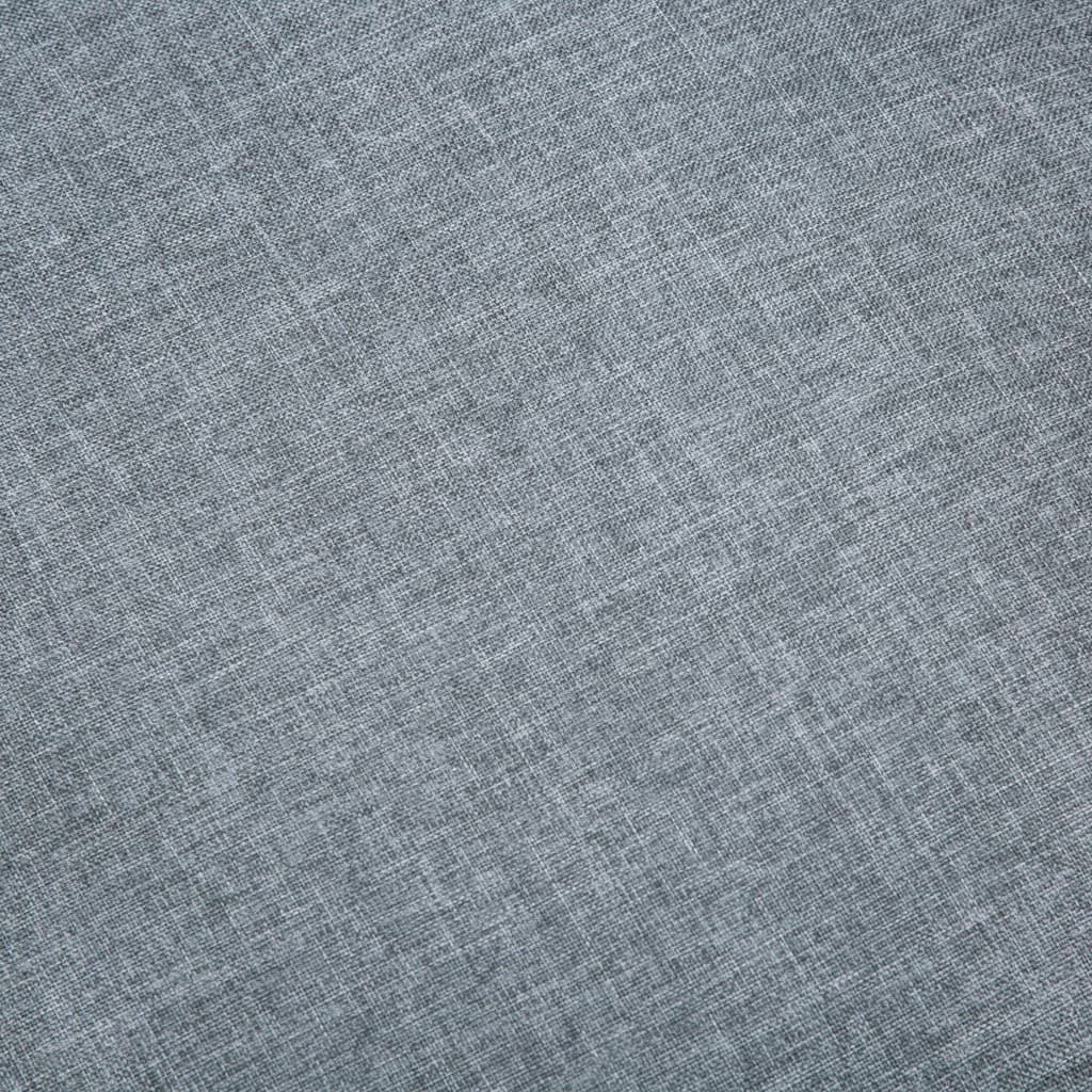 vidaXL Sofa 2-osobowa tapicerowana tkaniną, jasnoszara
