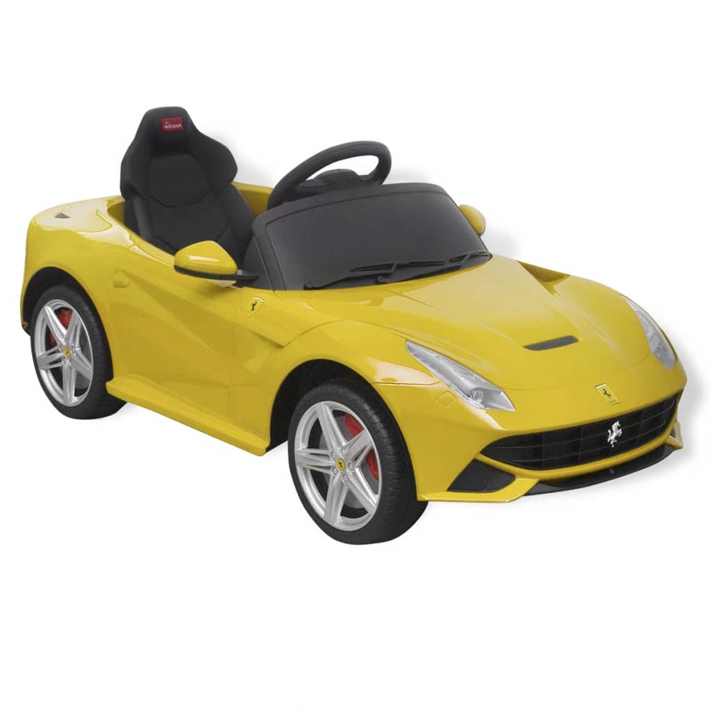 vidaXL Samochód - jeździk Ferrari F12, żółty