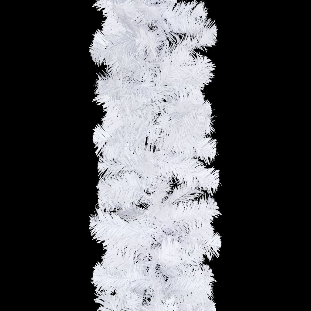vidaXL Girlandy świąteczne, 4 szt., białe, 270 cm, PVC