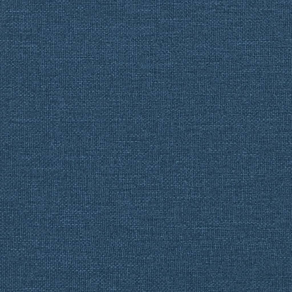 vidaXL Sofa Chesterfield, trzyosobowa, niebieska, obita tkaniną