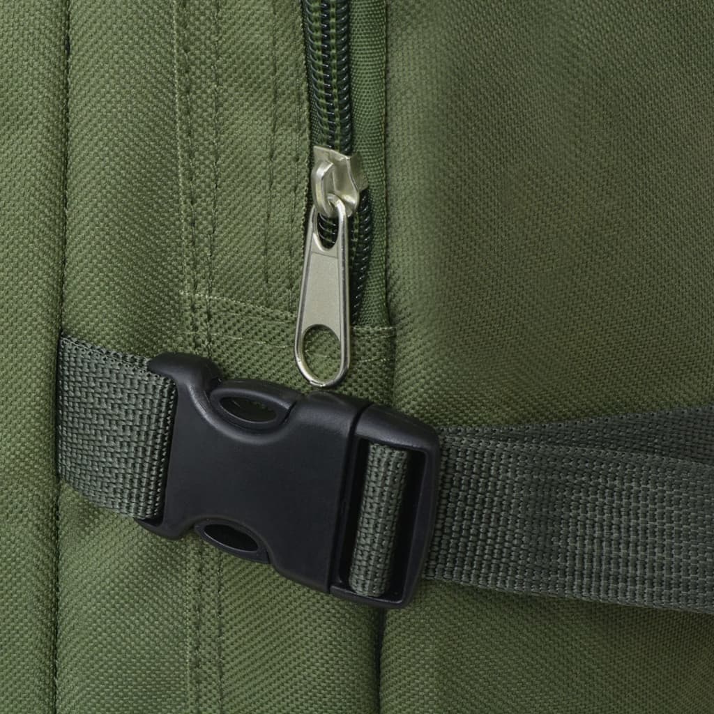 vidaXL Plecak w wojskowym stylu, 65 L, zielony