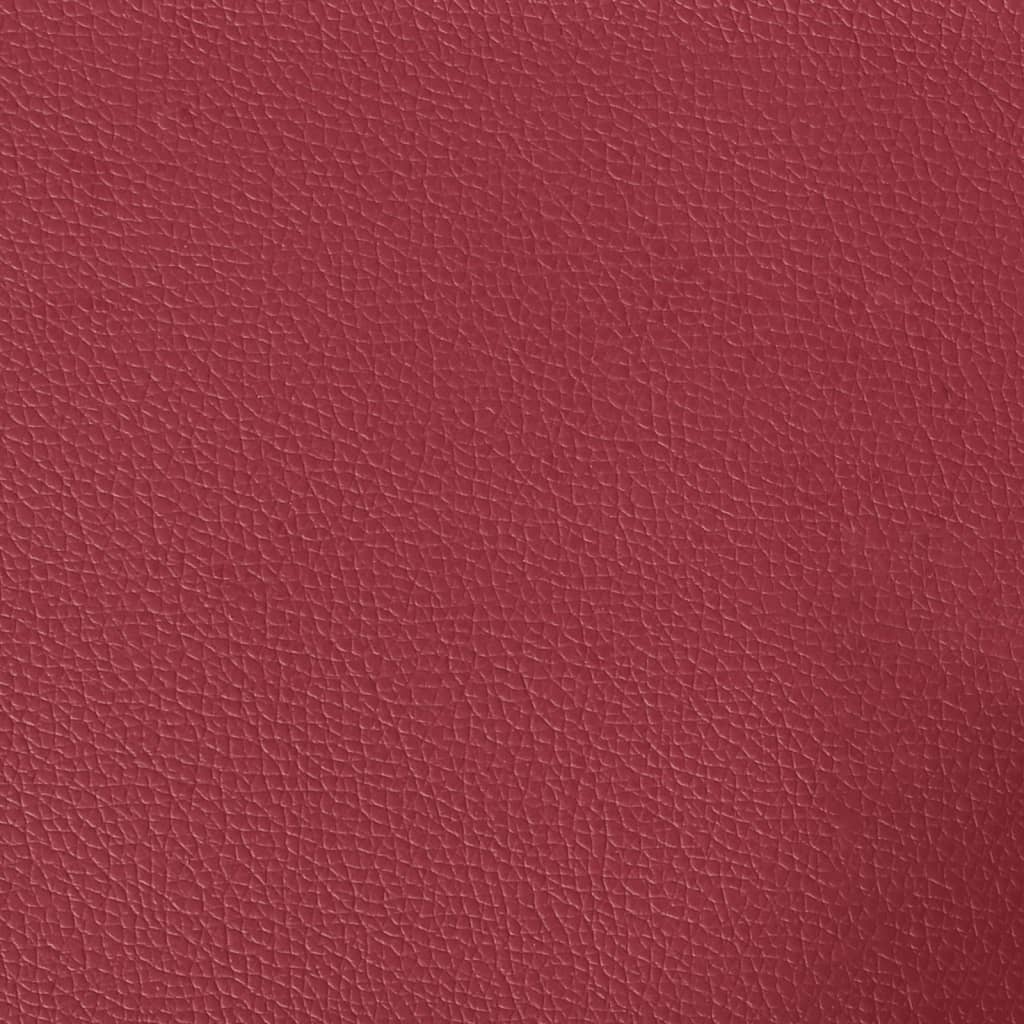 vidaXL Fotel, winna czerwień, 60 cm, obity sztuczną skórą
