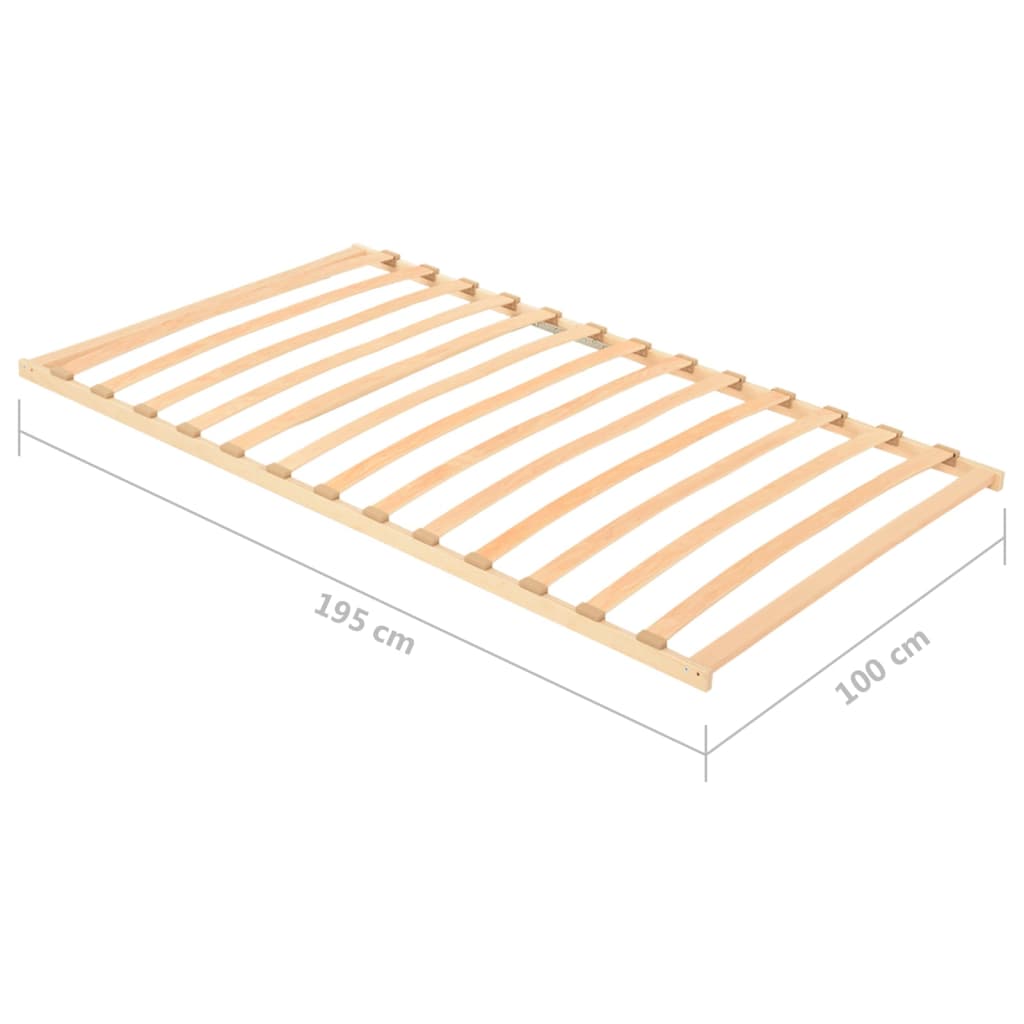 vidaXL Stelaż do łóżka z 13 listwami, 100x200 cm