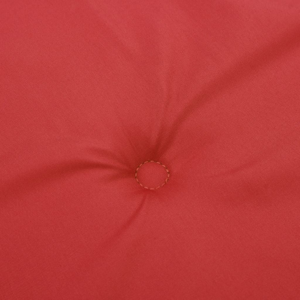 vidaXL Poduszka na ławkę ogrodową, czerwona, 100x50x3 cm, tkanina