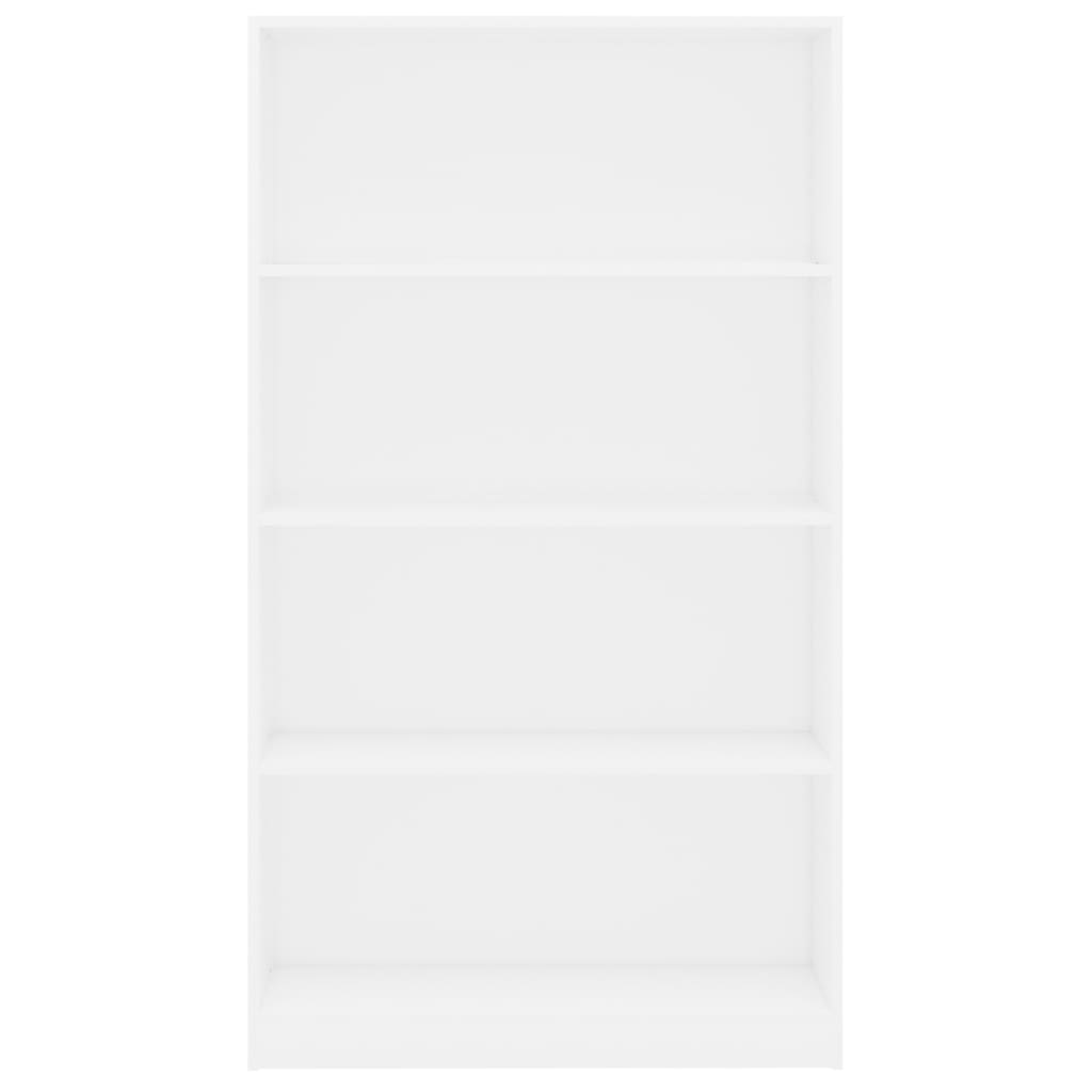 vidaXL 4-poziomowy regał na książki, biały, 80 x 24 x 142 cm