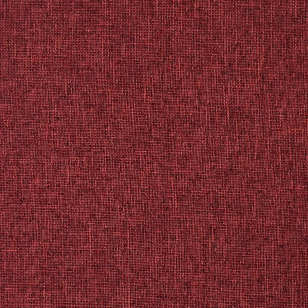 vidaXL Obrotowe krzesło podłogowe, winna czerwień, obite tkaniną