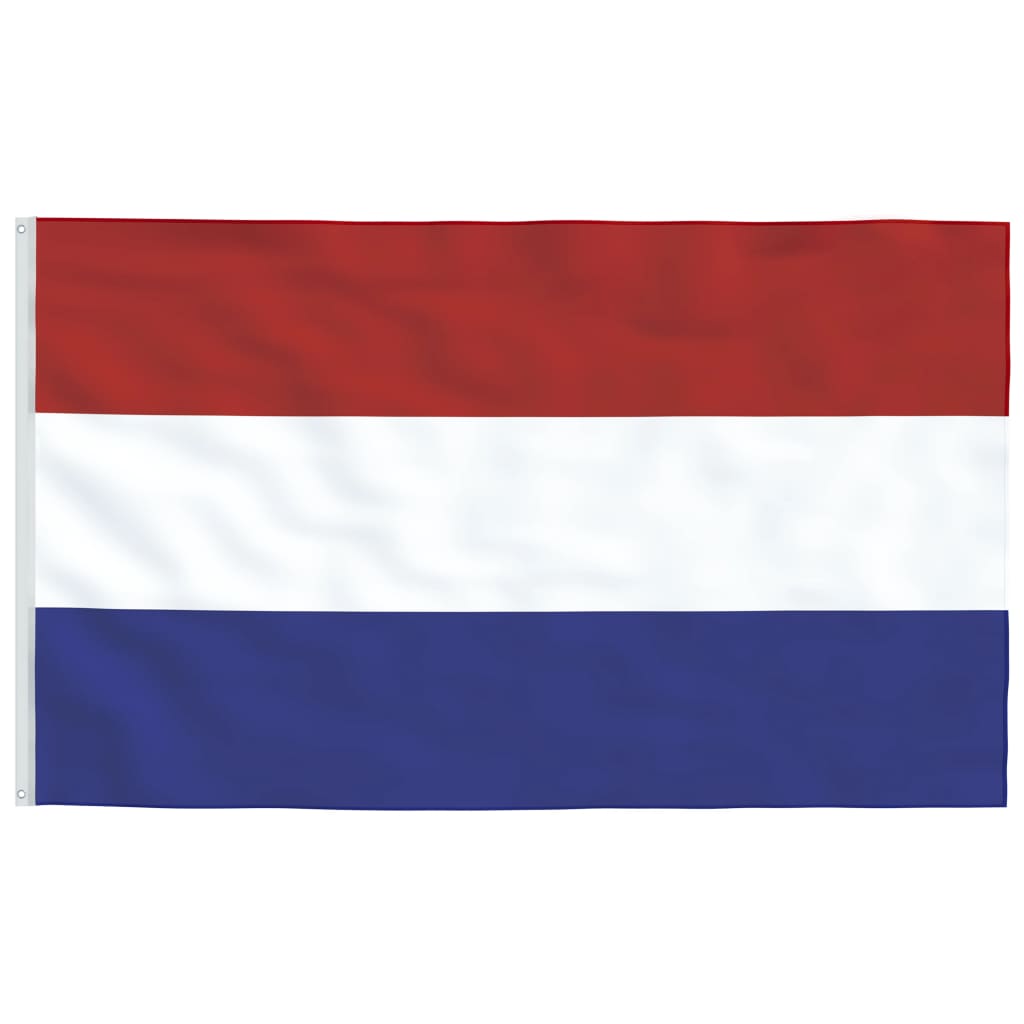 vidaXL Flaga Holandii z masztem, 5,55 m, aluminium