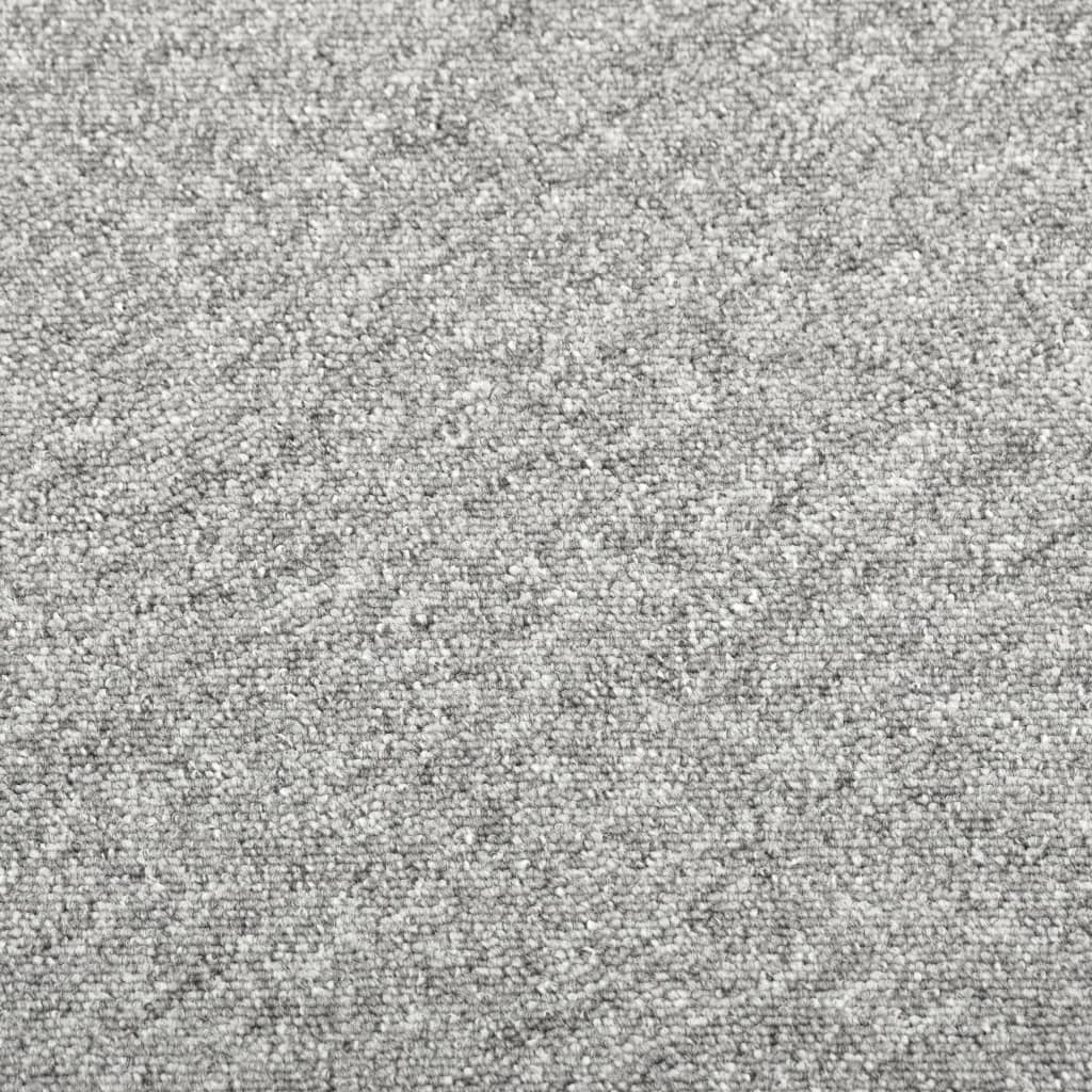 vidaXL Podłogowe płytki dywanowe, 20 szt., 5 m², 50x50 cm, jasnoszare