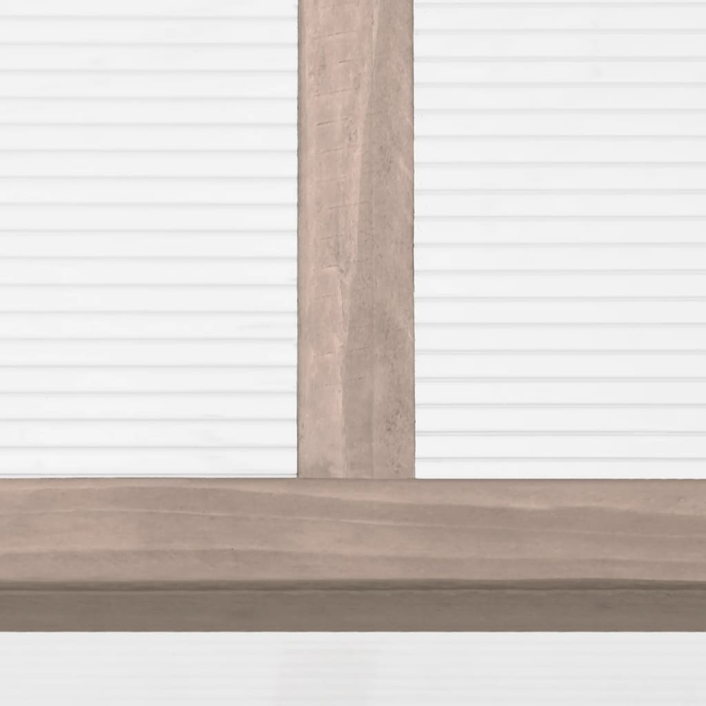 vidaXL Inspekt, szary, 110x58,5x39 cm, drewno jodłowe