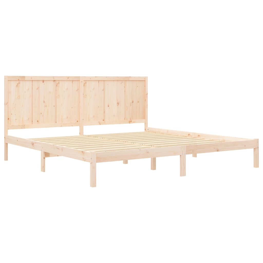 vidaXL Rama łóżka, lite drewno sosnowe, 180x200 cm