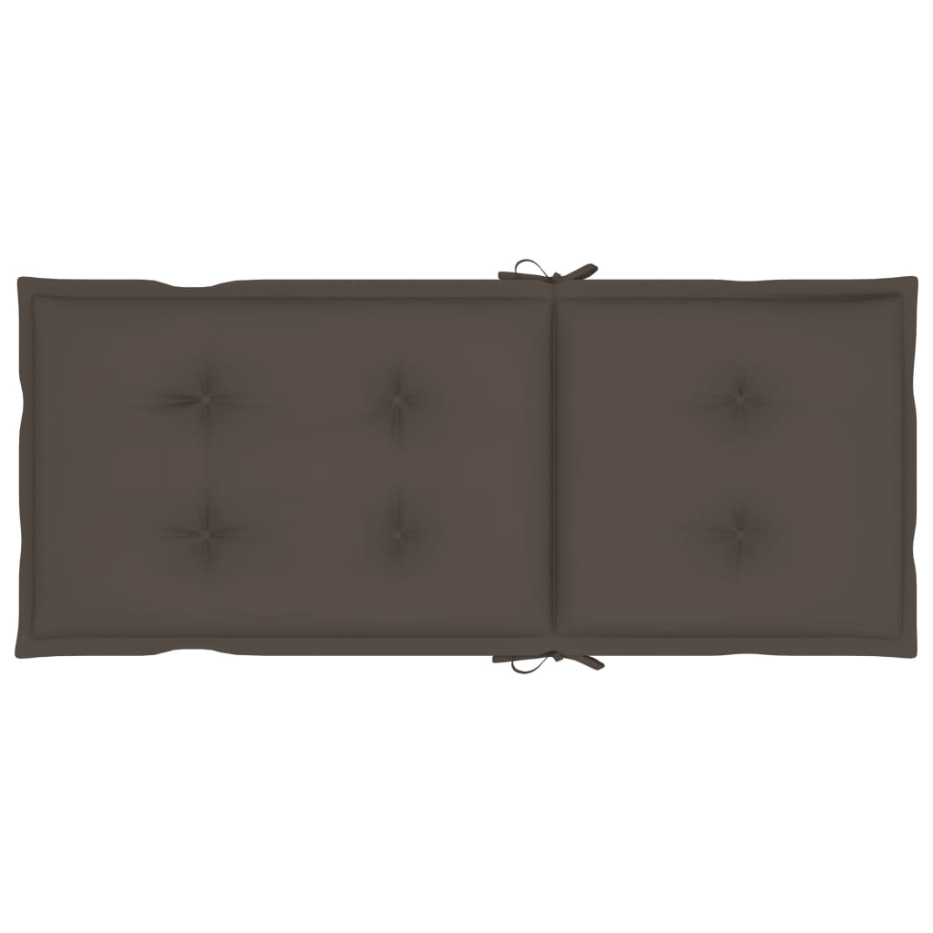 vidaXL Fotel bujany z poduszkami, szary, lite drewno akacjowe