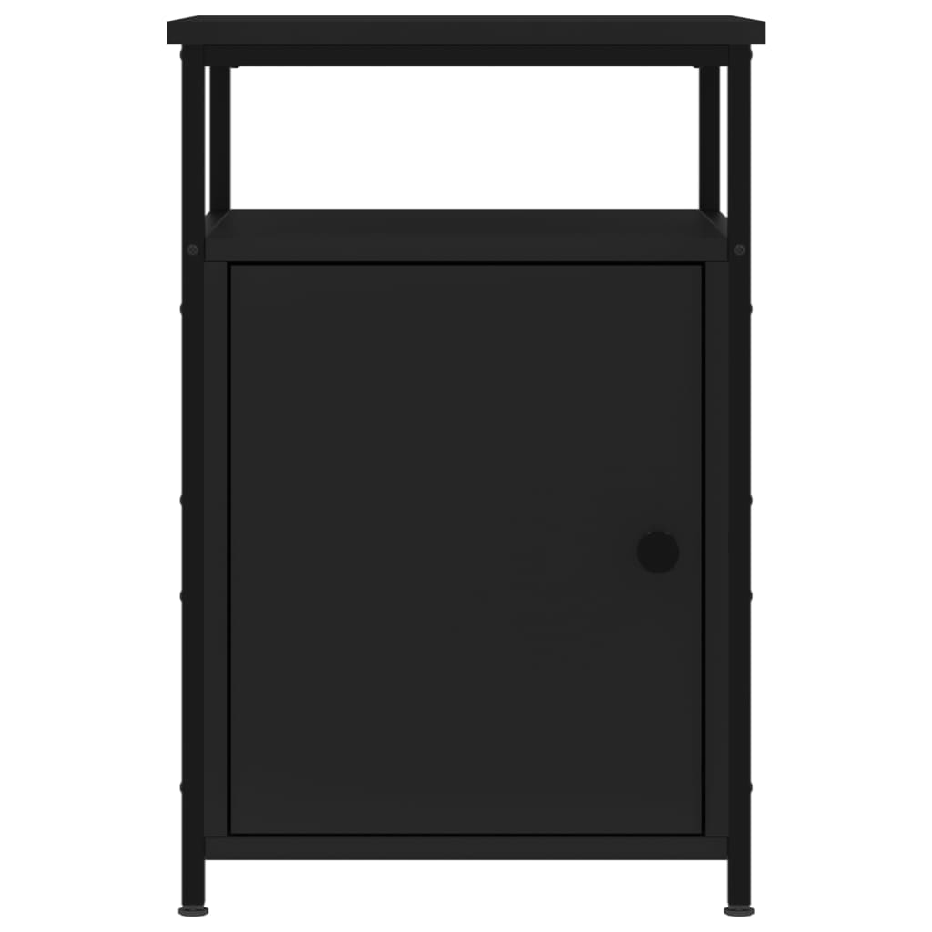 vidaXL Szafka nocna, czarna, 40x42x60 cm, materiał drewnopochodny