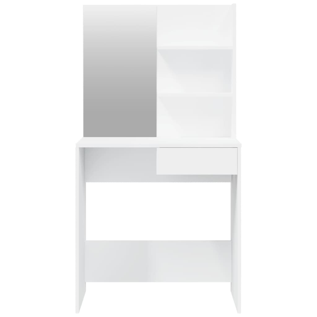 vidaXL Zestaw z toaletką, biały, 74,5x40x141 cm