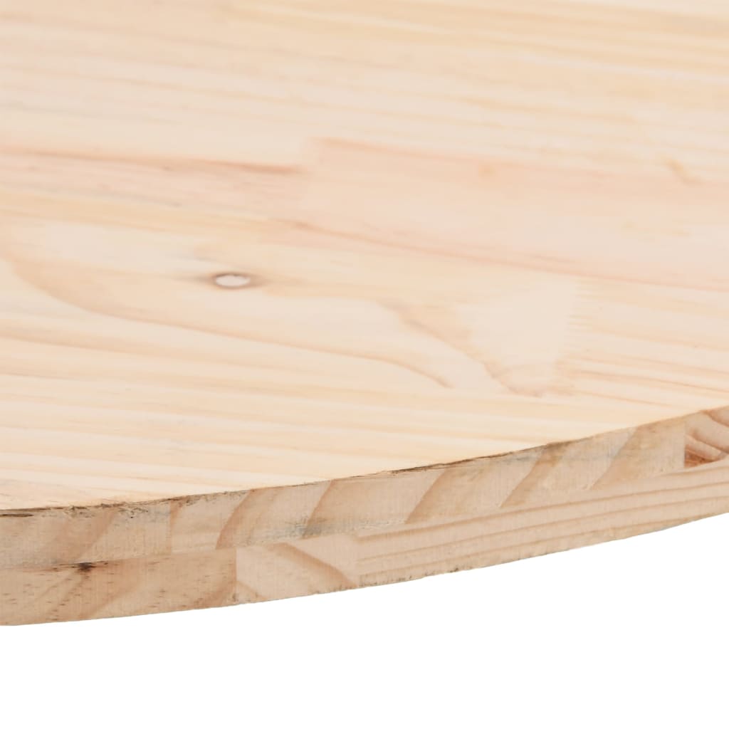 vidaXL Blat stołu, 70x35x2,5 cm, lite drewno sosnowe, owalny