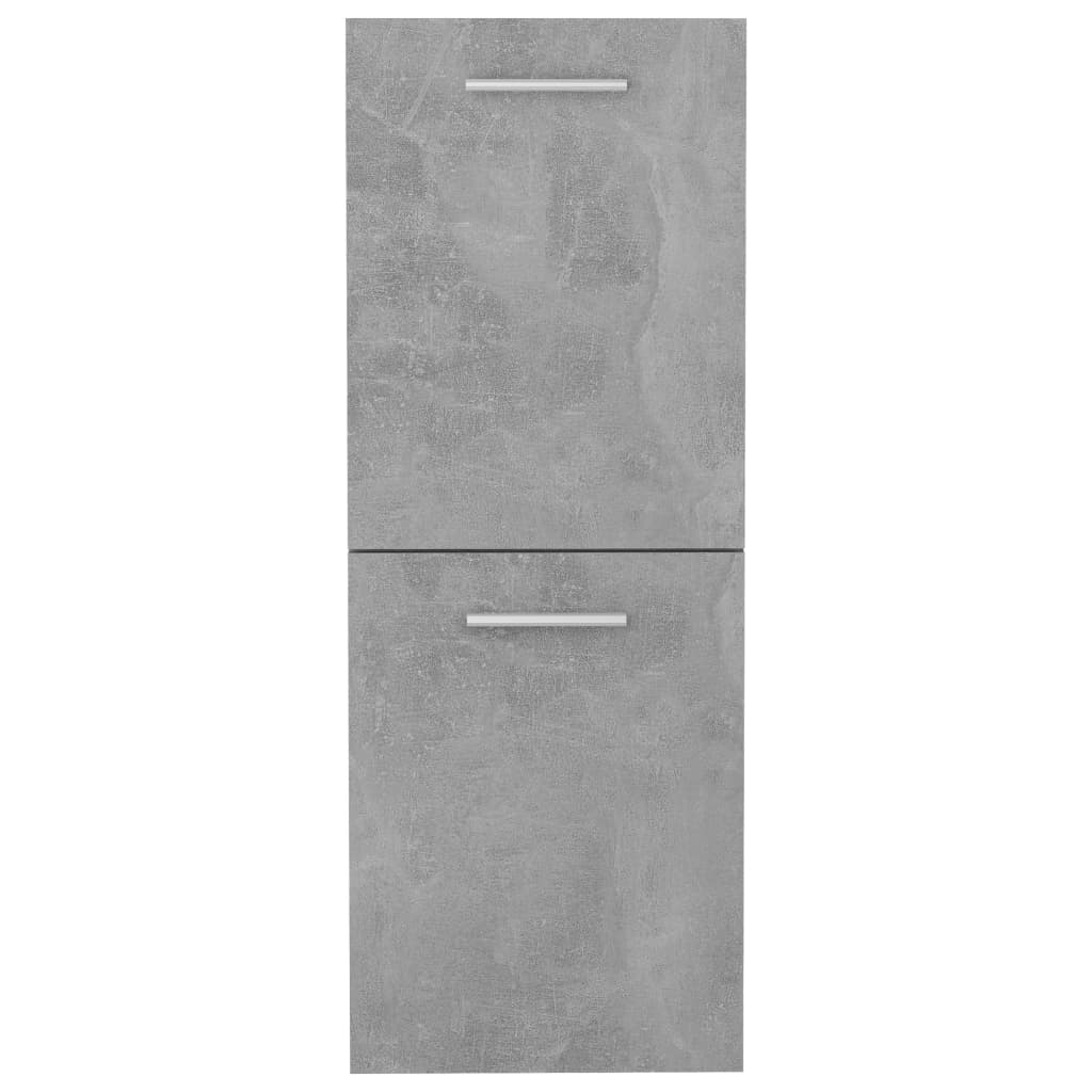 vidaXL Szafka łazienkowa, szarość betonu, 30x30x80 cm, płyta wiórowa