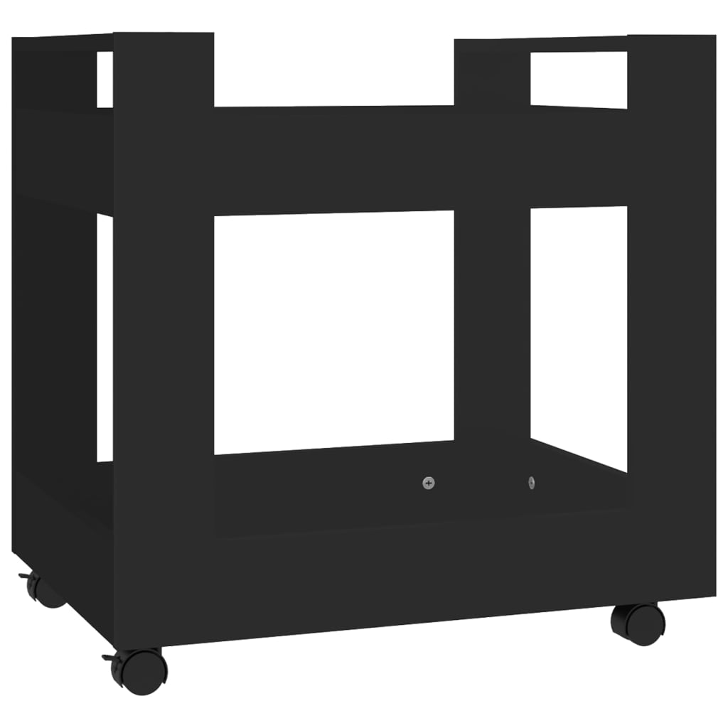 vidaXL Szafka pod biurko, czarna, 60x45x60 cm, materiał drewnopochodny
