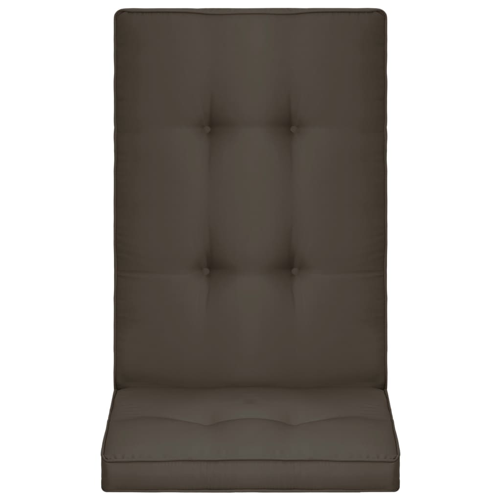 vidaXL Poduszki na krzesła ogrodowe, 4 szt., antracytowe, 120x50x5 cm