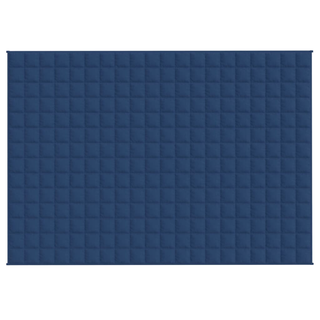vidaXL Koc obciążeniowy, niebieski, 140x200 cm, 10 kg, tkanina