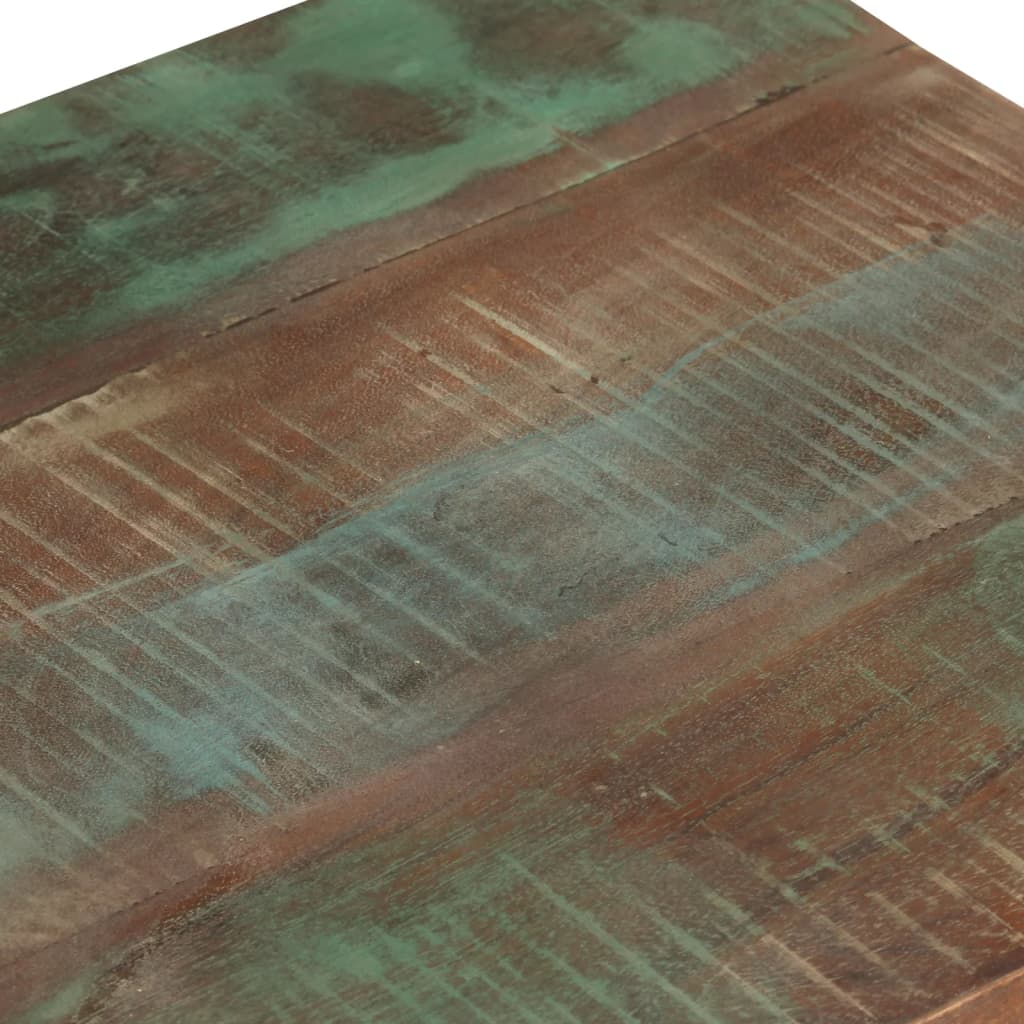 vidaXL Stolik boczny na kółkach, 40x40x42 cm, drewno odzyskane