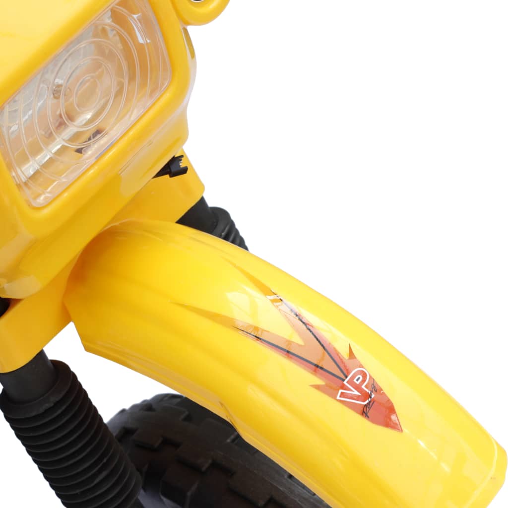vidaXL Motocykl dla dzieci, żółto-czarny