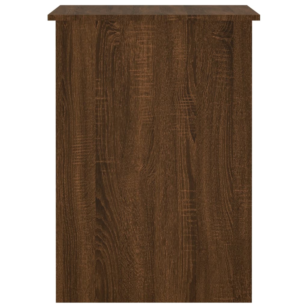 vidaXL Biurko, brązowy dąb, 100x55x75 cm, materiał drewnopochodny