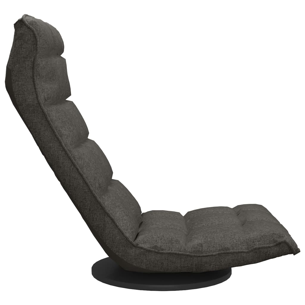 vidaXL Obrotowe krzesło podłogowe, ciemnoszare, obite aksamitem
