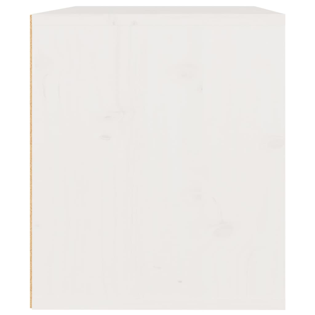 vidaXL Szafka ścienna, biała, 45x30x35 cm, lite drewno sosnowe