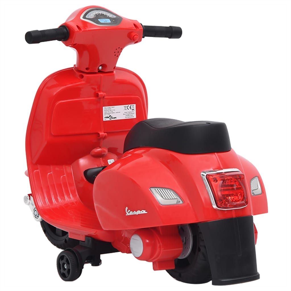vidaXL Zabawkowy motocykl elektryczny Vespa GTS300, czerwony