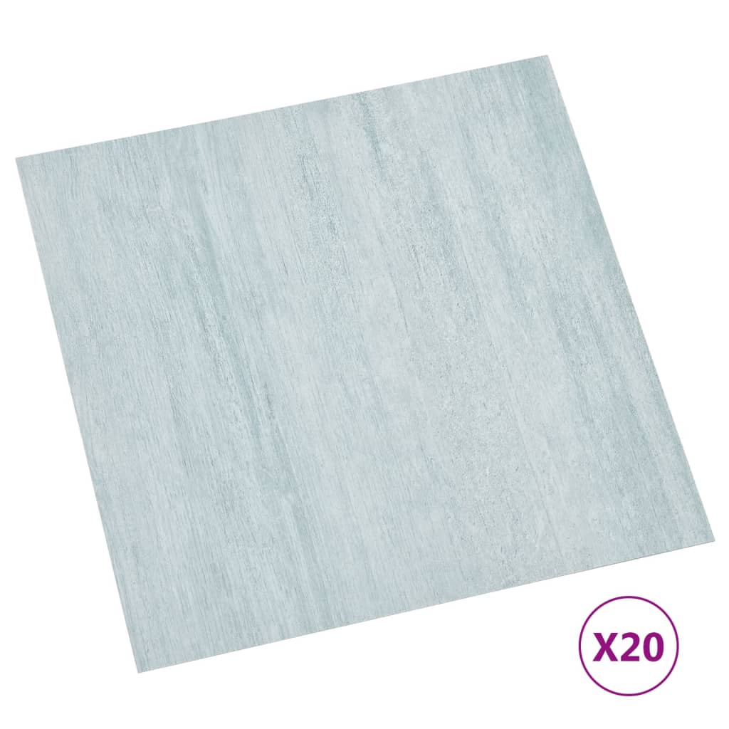 vidaXL Samoprzylepne panele podłogowe, 20 szt., PVC, 1,86 m², zielone