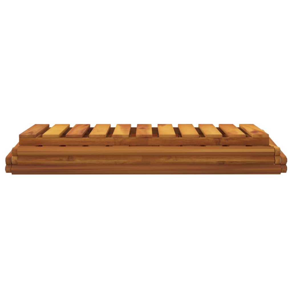 vidaXL Składany regał z 3 półkami, brąz, 70x31x63 cm, drewno akacjowe