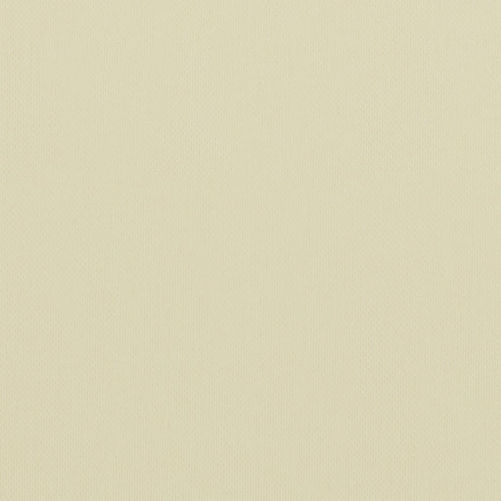 vidaXL Parawan balkonowy, kremowy, 120x600 cm, tkanina Oxford