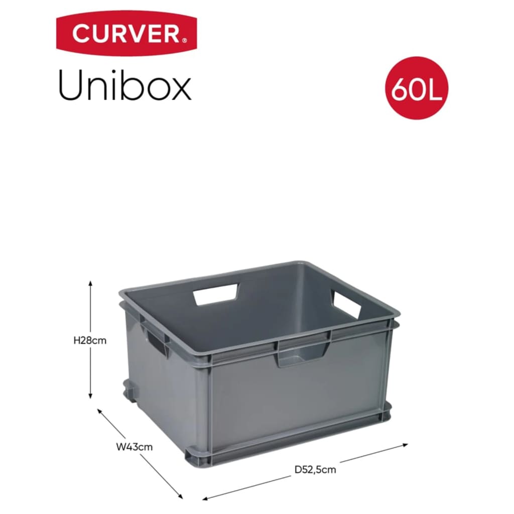 Curver Skrzynka Unibox XL, 60 L, szara