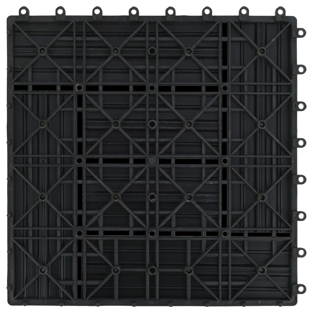 vidaXL Płytki tarasowe, 22 szt., 30 x 30 cm, 2 m², WPC, czarne