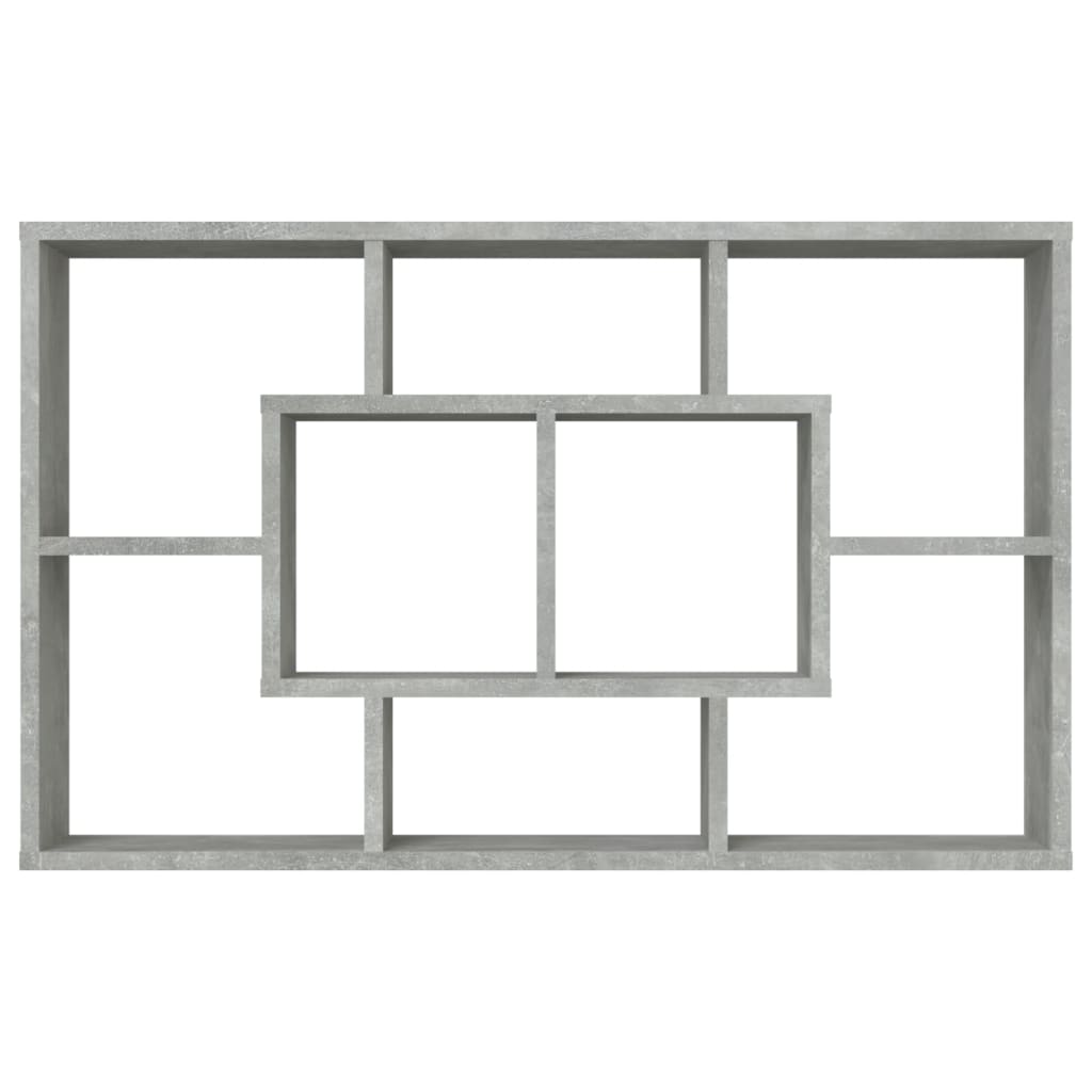 vidaXL Półka ścienna, betonowa szarość, 85x16x52,5 cm