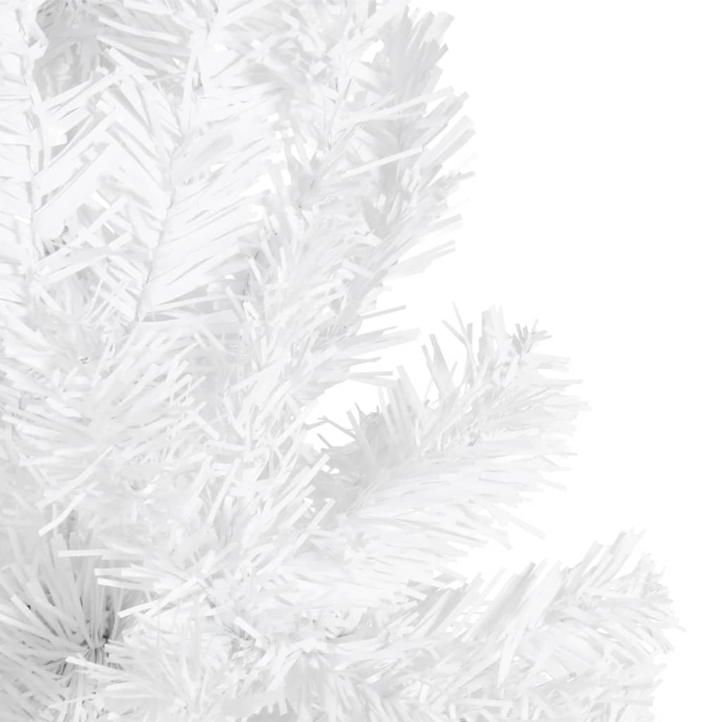 vidaXL Smukła choinka, biała, 210 cm
