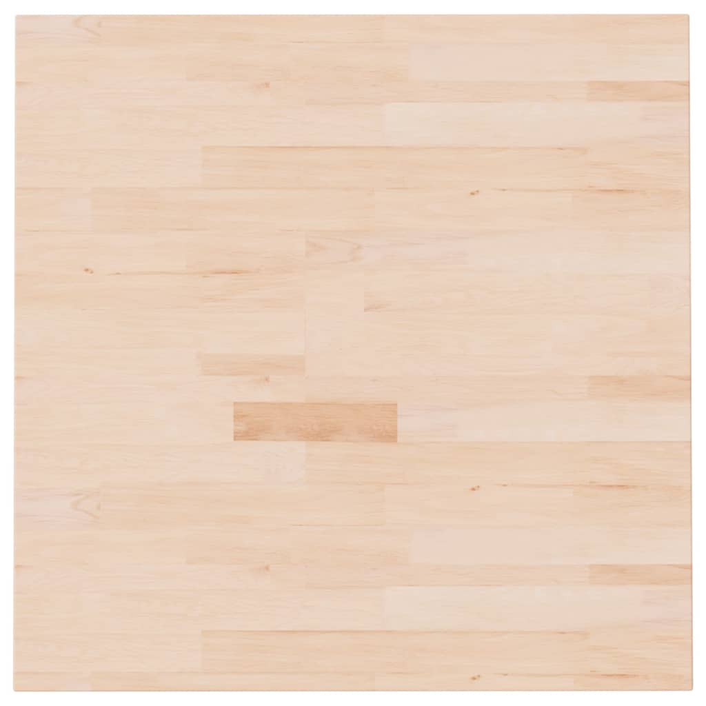 vidaXL Kwadratowy blat do stolika, 70x70x2,5 cm, surowe drewno dębowe