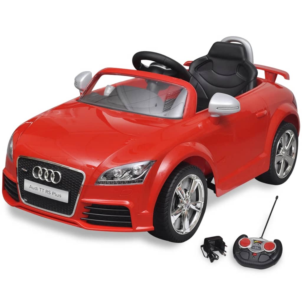 vidaXL Zabawkowy samochód Audi TT RS z pilotem, czerwony