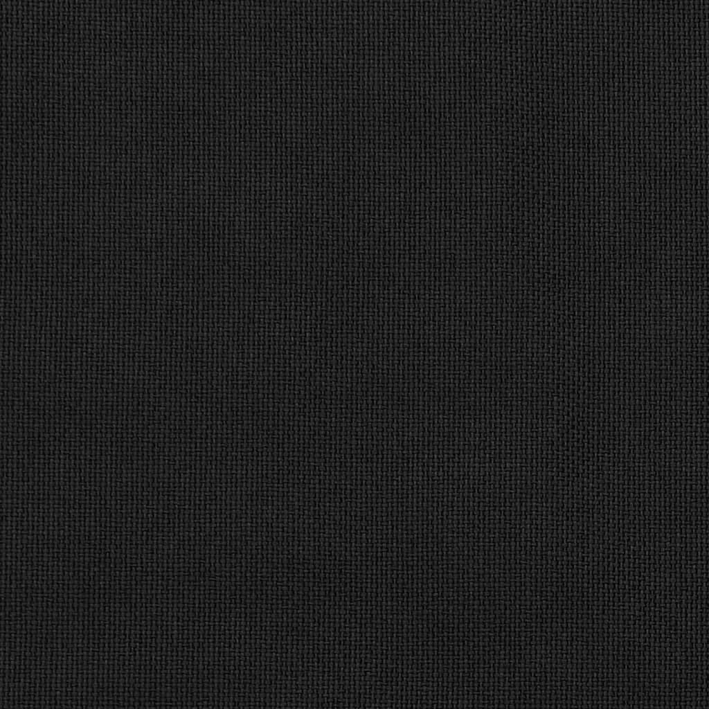 vidaXL Zasłona stylizowana na lnianą, przelotki, czarna, 290x245 cm