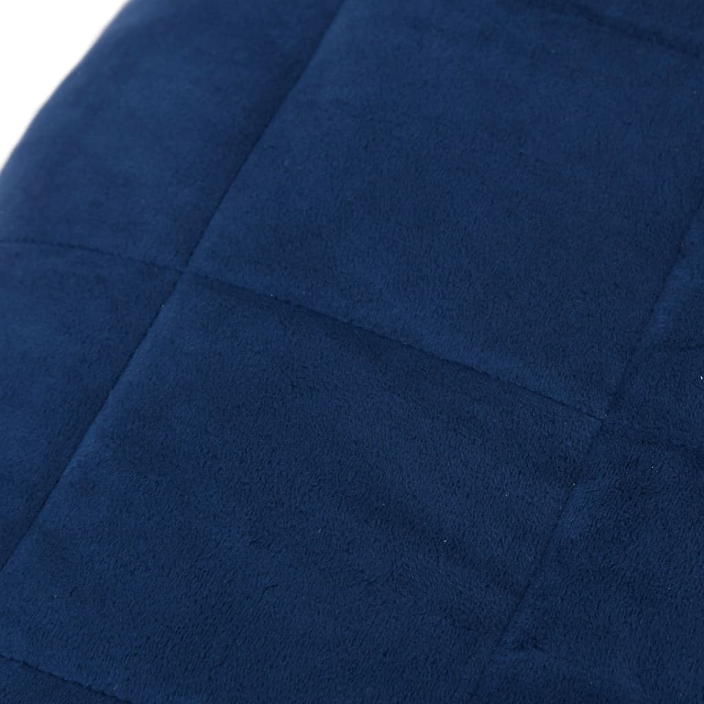 vidaXL Koc obciążeniowy, niebieski, 220x235 cm, 11 kg, tkanina