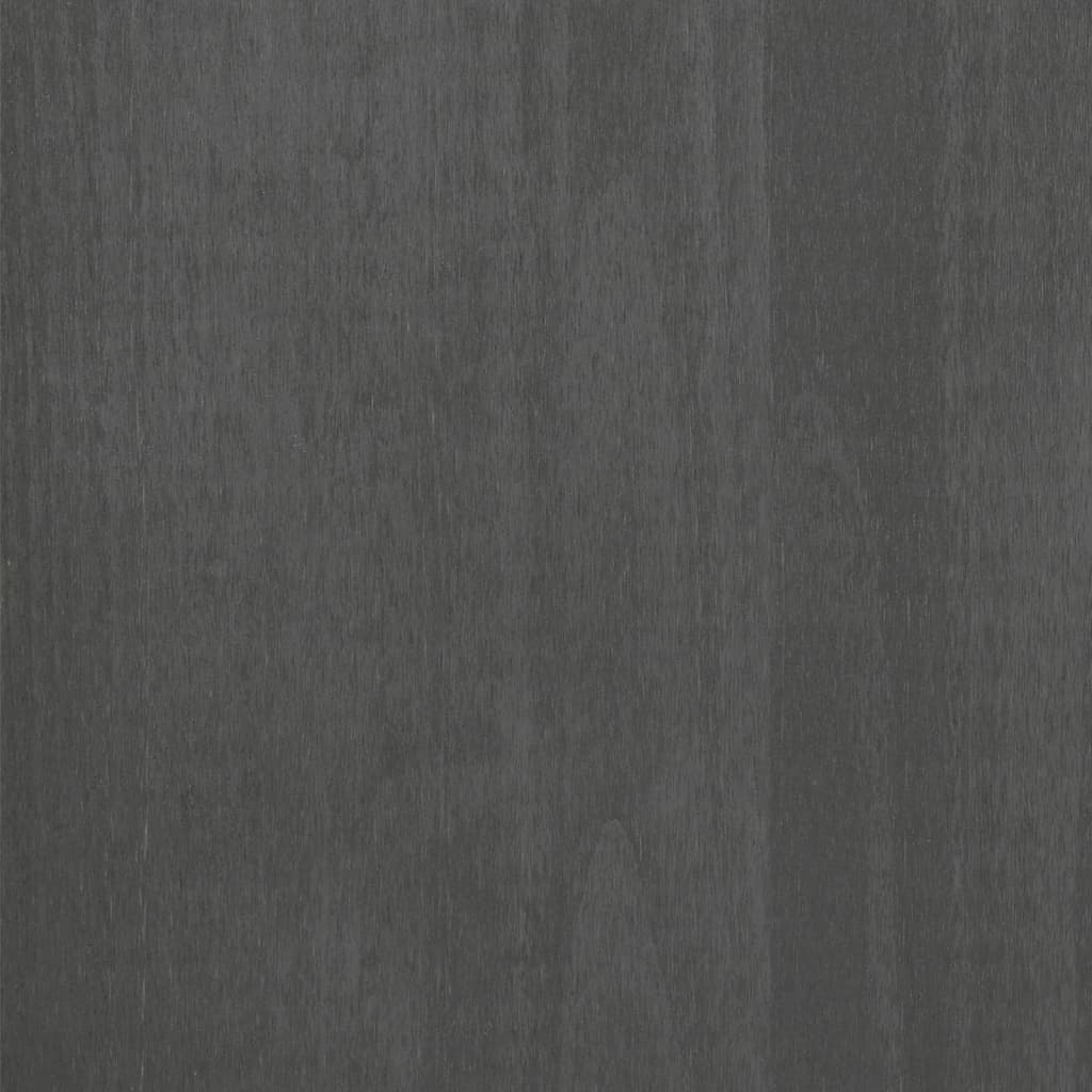 vidaXL Szafka HAMAR, ciemnoszara, 113x40x80 cm, lite drewno sosnowe