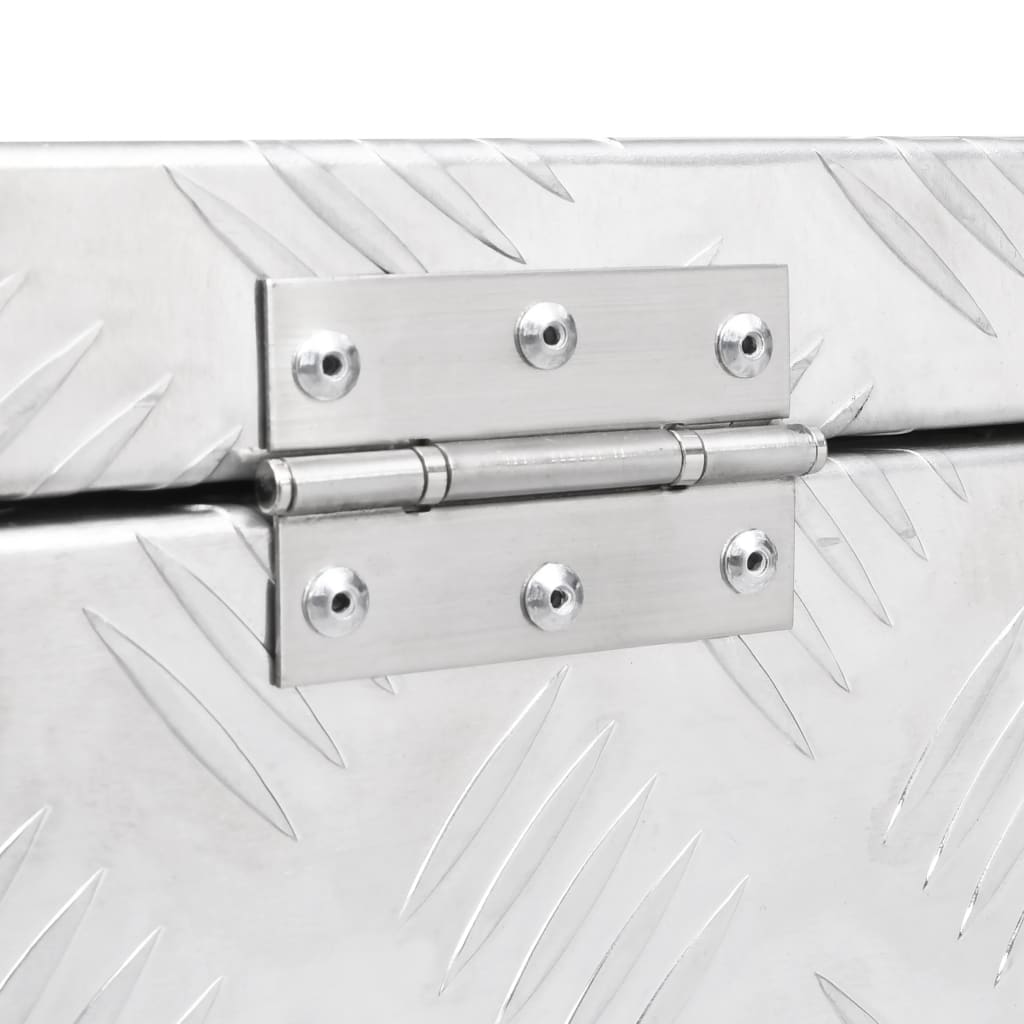 vidaXL Aluminiowa skrzynia, 62x40x50 cm, srebrna