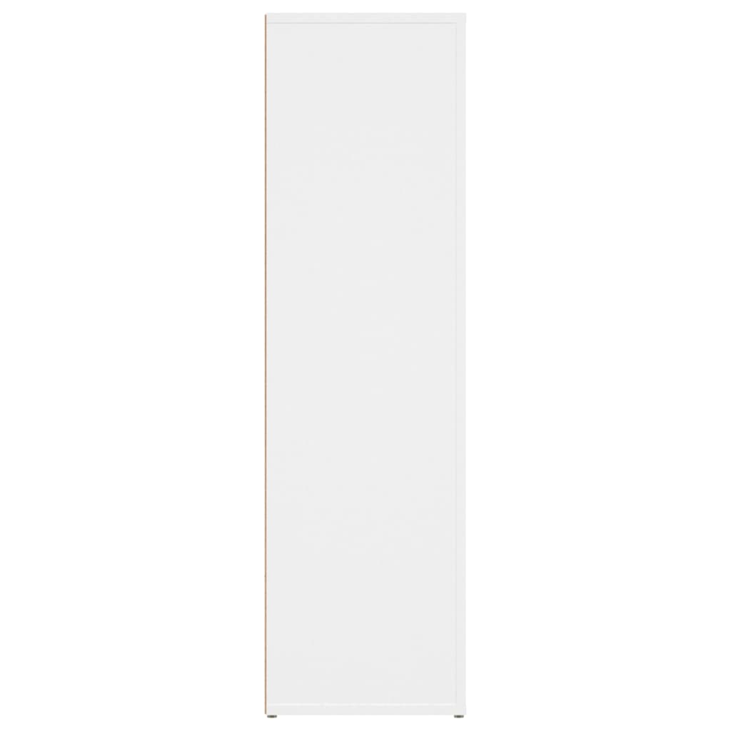 vidaXL Szafka, biała, 80x30x106 cm, materiał drewnopochodny