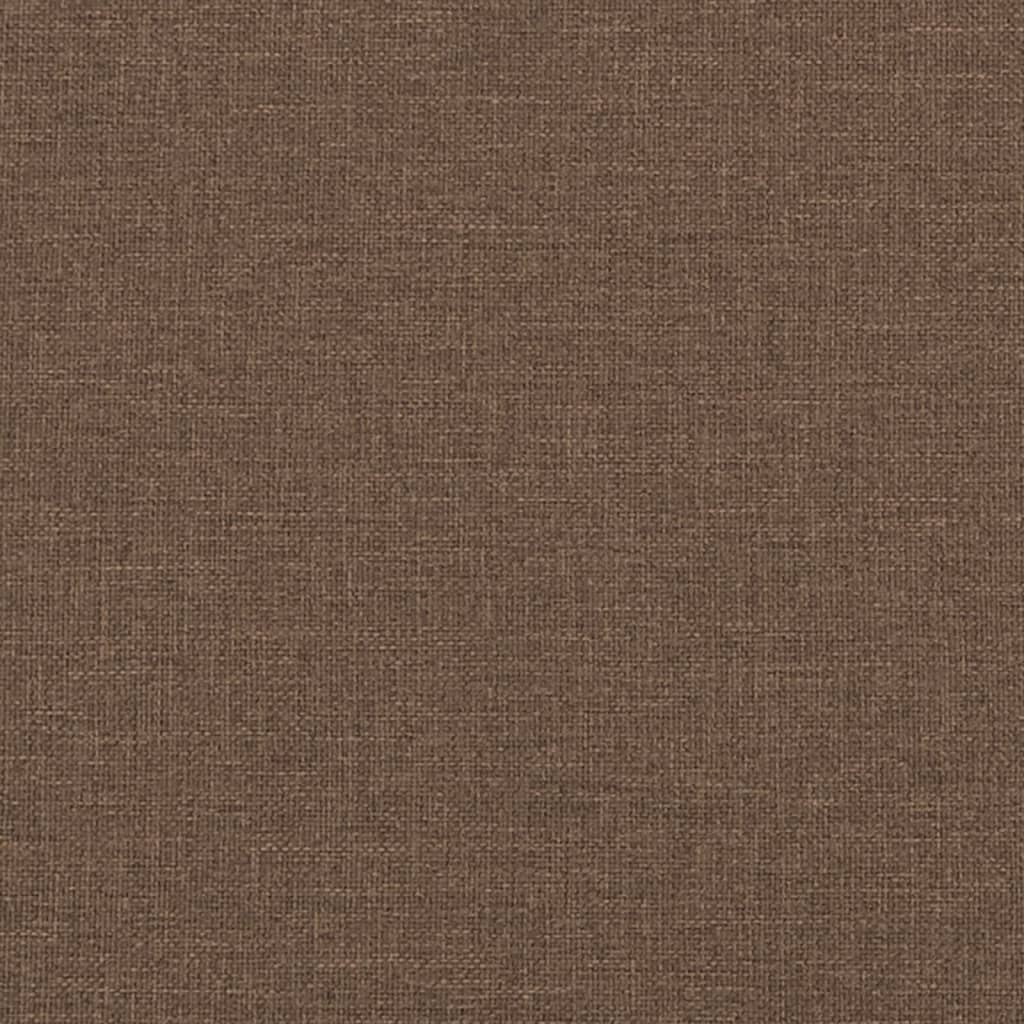 vidaXL Fotel rozkładany, brązowy, obity tkaniną