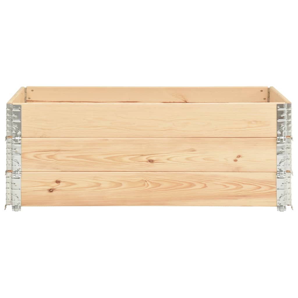 vidaXL Nadstawki paletowe, 3 szt., 50x150 cm, lite drewno sosnowe