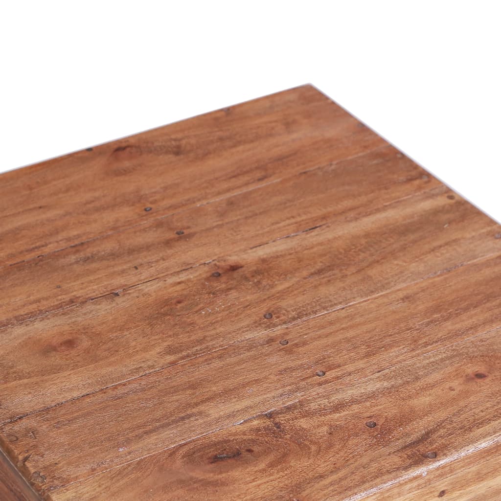 vidaXL Stolik kawowy, 53x50x50 cm, lite drewno z odzysku