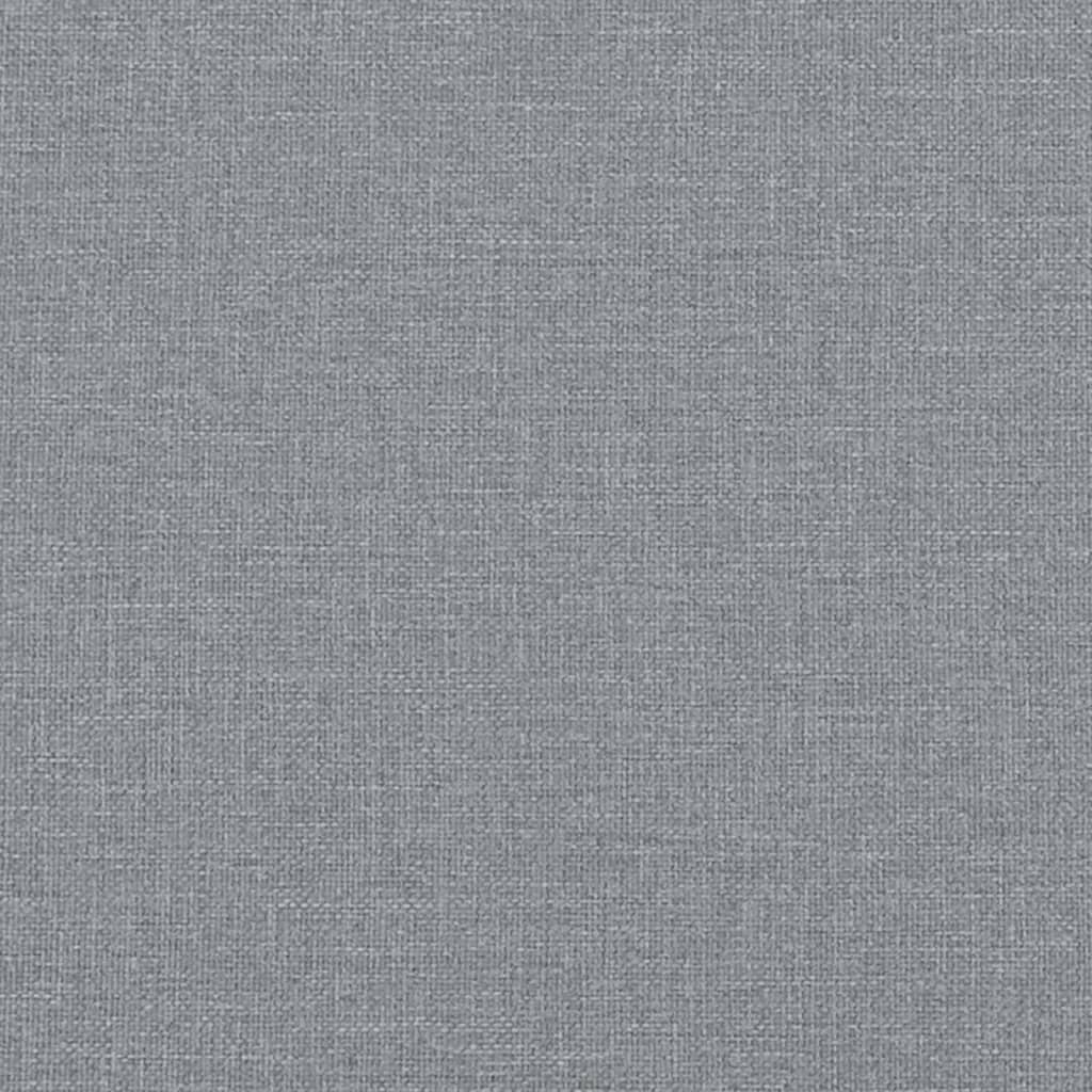 vidaXL Sofa 2-osobowa, jasnoszara, tapicerowana tkaniną
